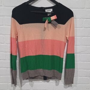 Sonia Rykiel Wool Multicolor Striped Sweater